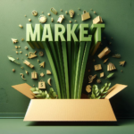 graphic of text "Market" coming out of a wall in green color - IPO