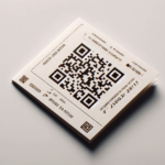 QR crypto address on a card wallet