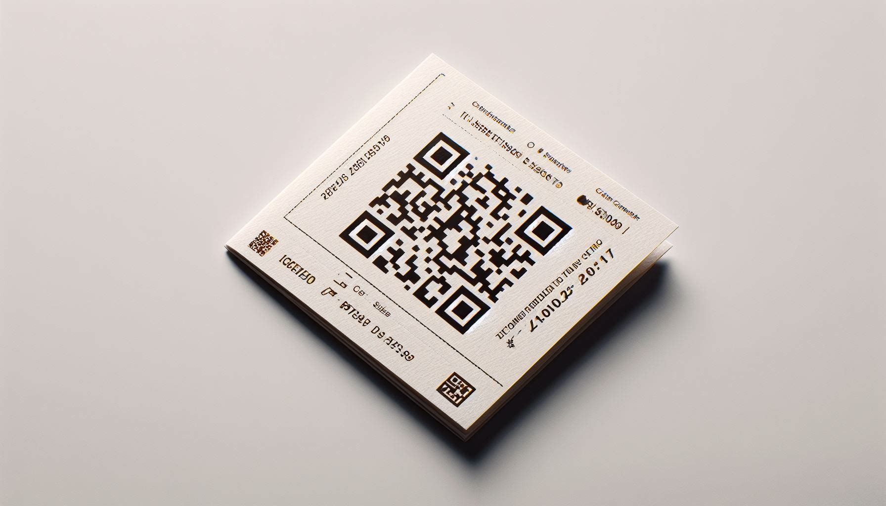 QR crypto address on a card wallet