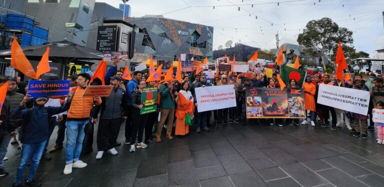 Protest in support of Bangladeshi Hindus